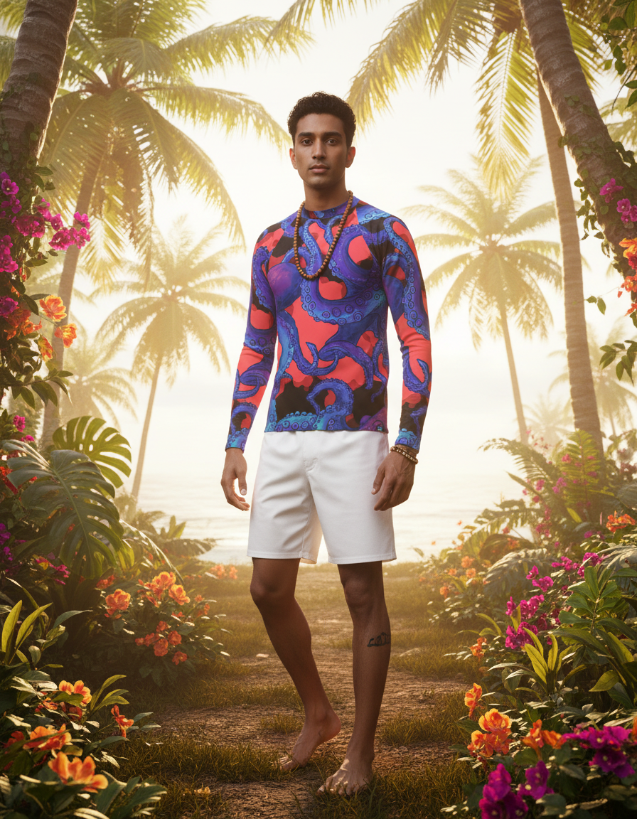 Men's Octopus rashguard
