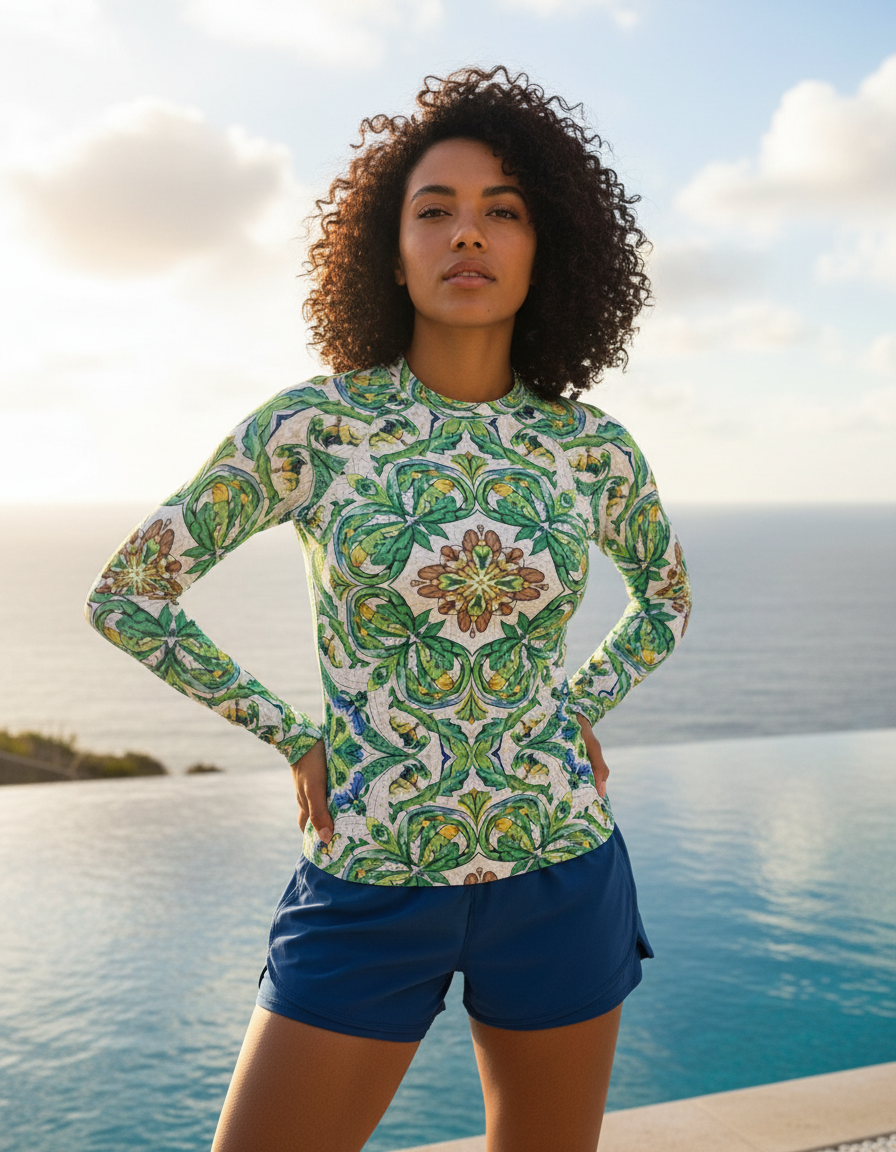 Women's Sicilian Maiolica rashguard