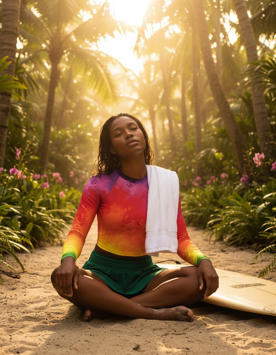 Women's Rainbow Patterns rashguard