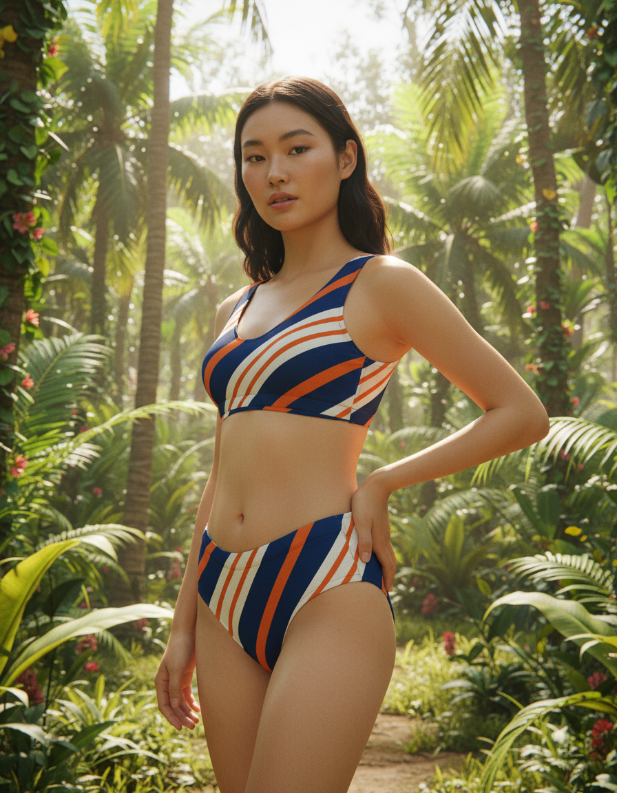 High-Waisted — Striped