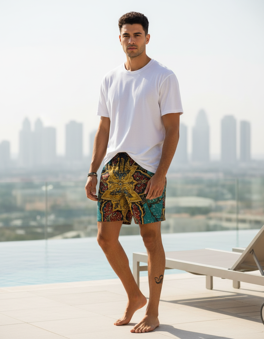 Men's Swim Trunks in Serai