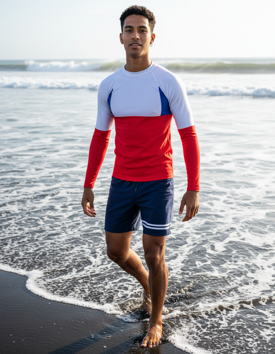Men's Chilean Flag rashguard