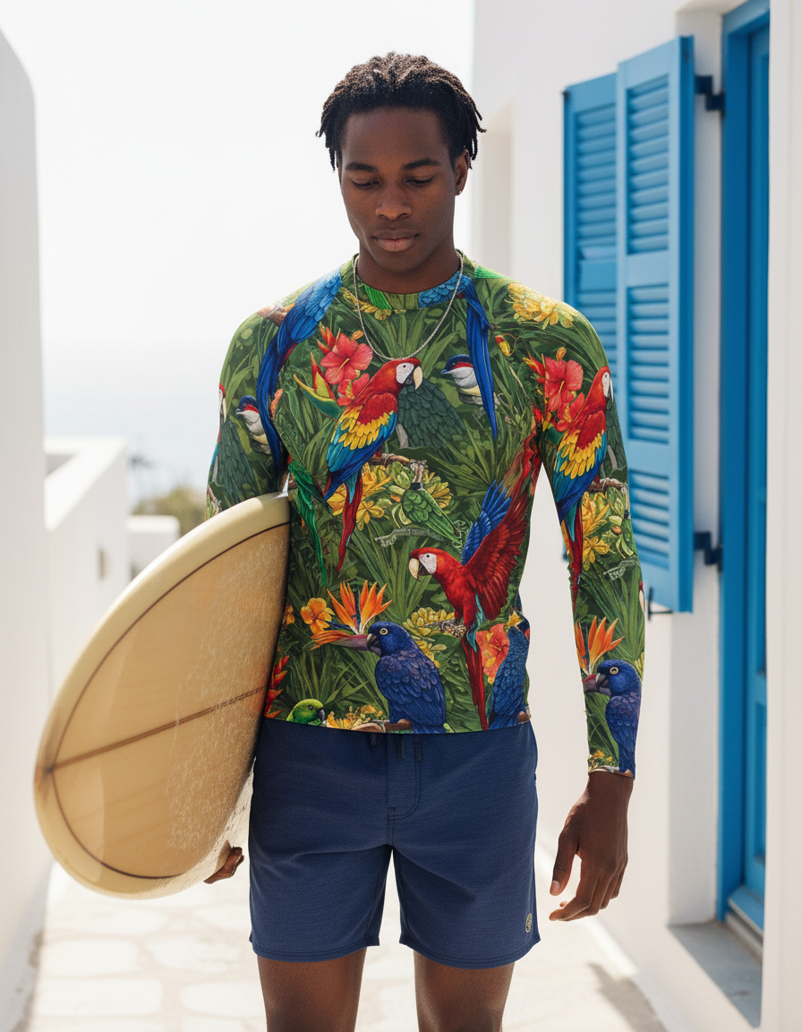 Men's Parrot rashguard