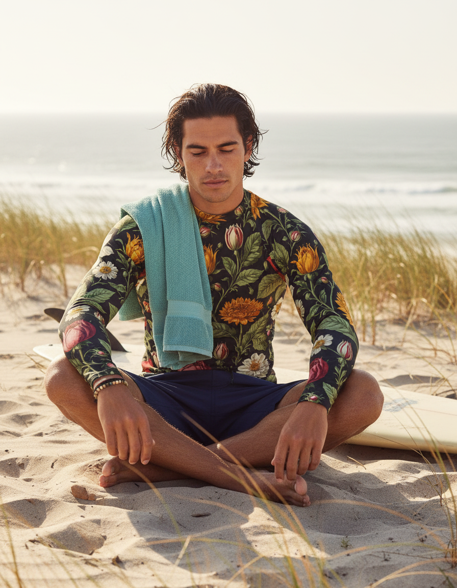 Men's Merian Botanical rashguard