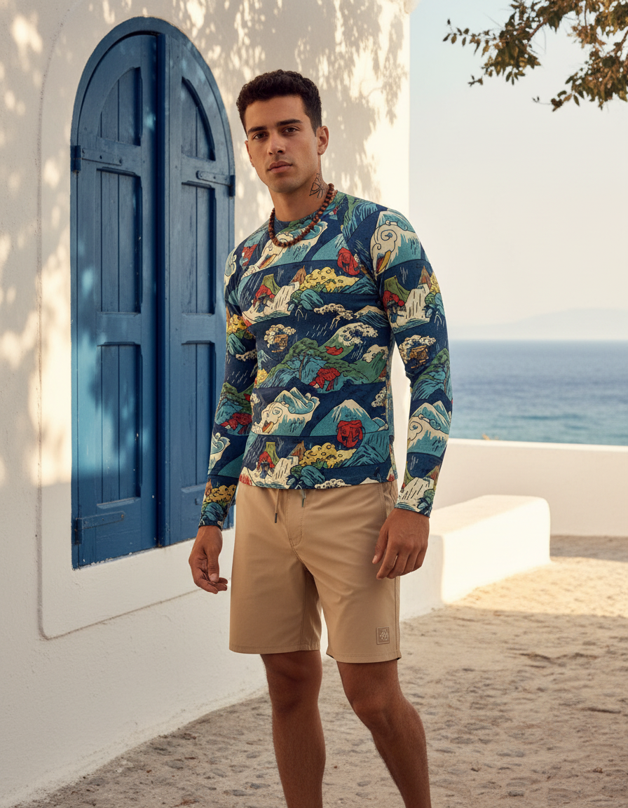 Men's Hiroshige Tokaido rashguard