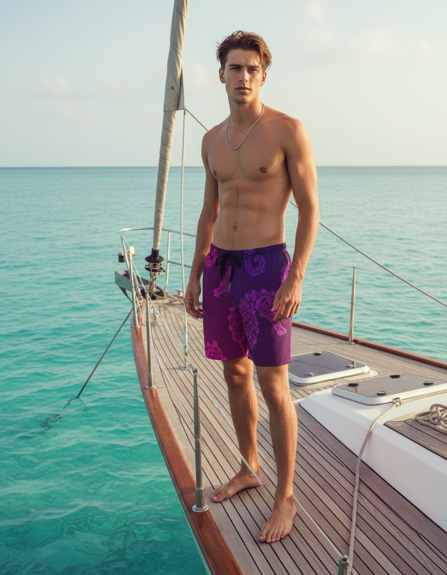 Men's Swim Trunks in Abyss
