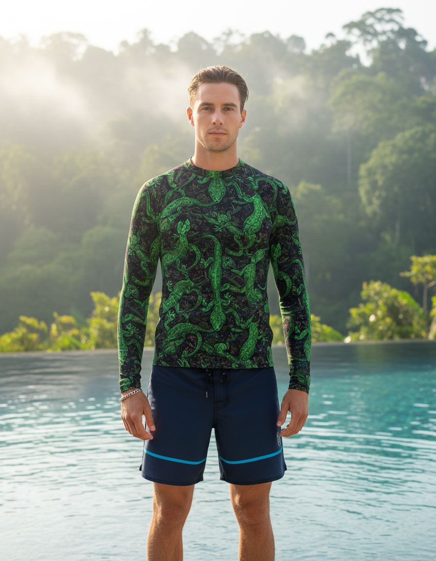 Men's Gecko rashguard