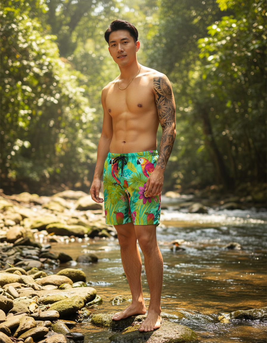 Men's Swim Trunks in Tropique