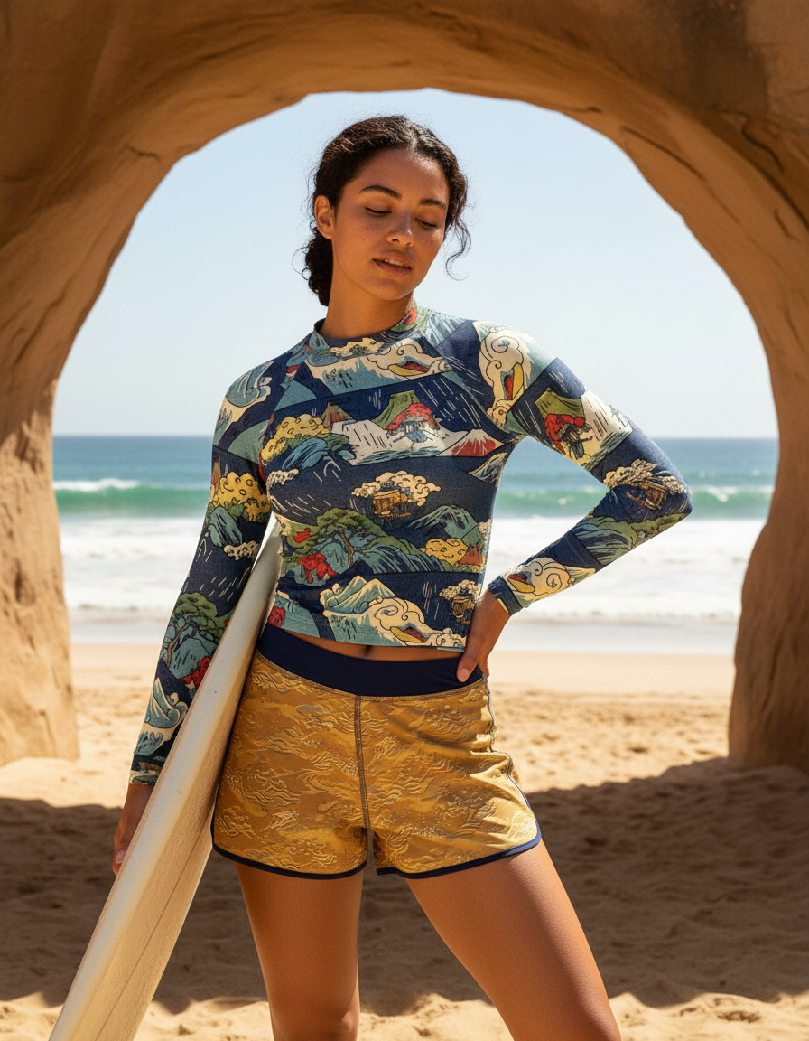 Women's Hiroshige Tokaido rashguard