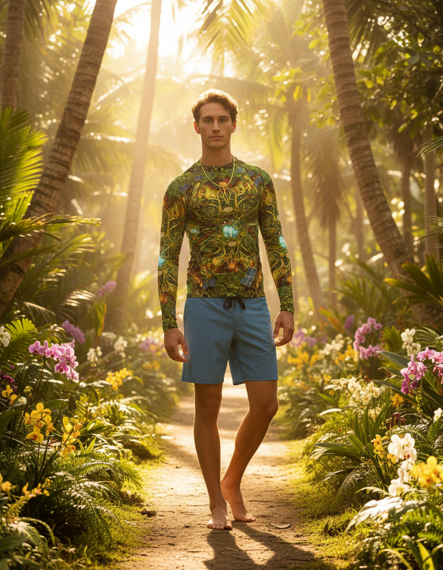 Men's Solarpunk rashguard