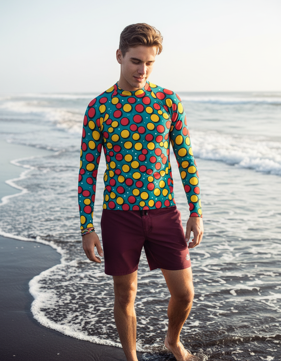Men's Base Card Patterns rashguard