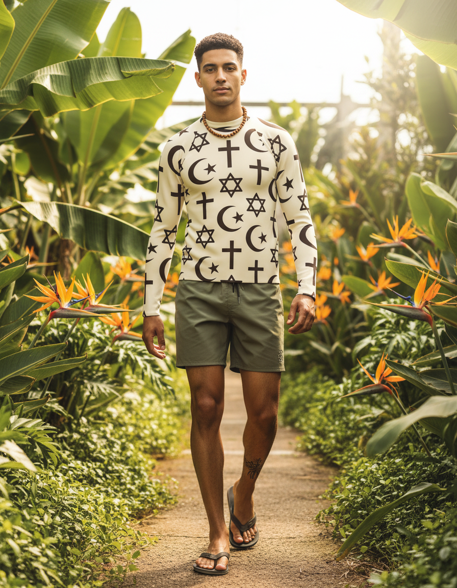 Men's Abrahamic Symbols rashguard