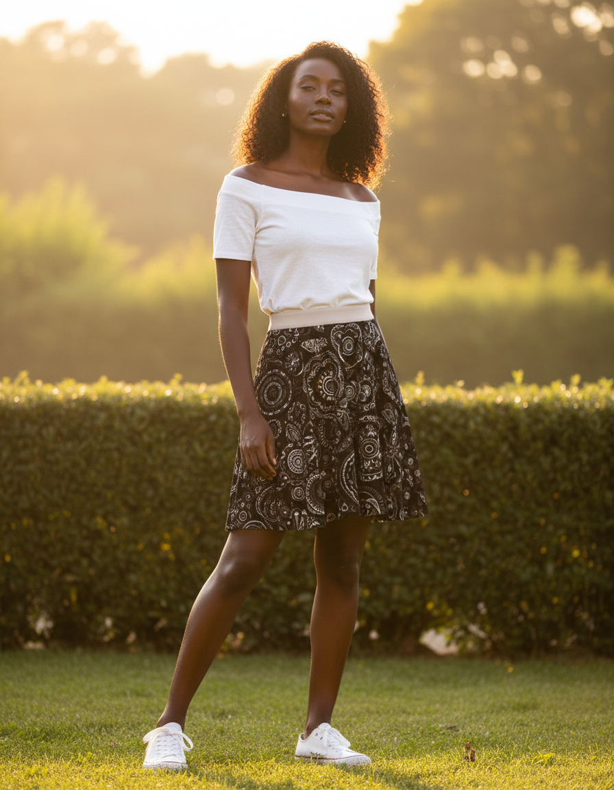Skater Skirt in Echo