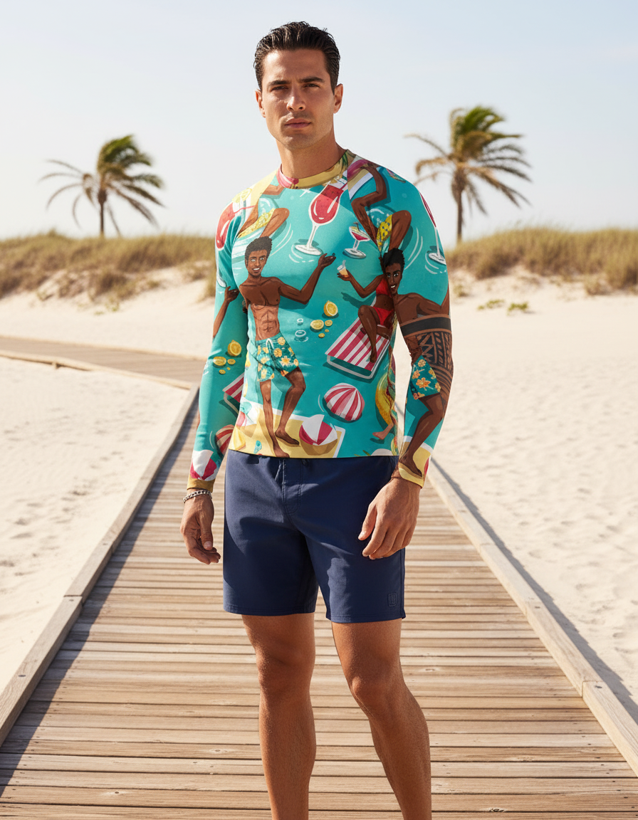 Men's Pool Party rashguard