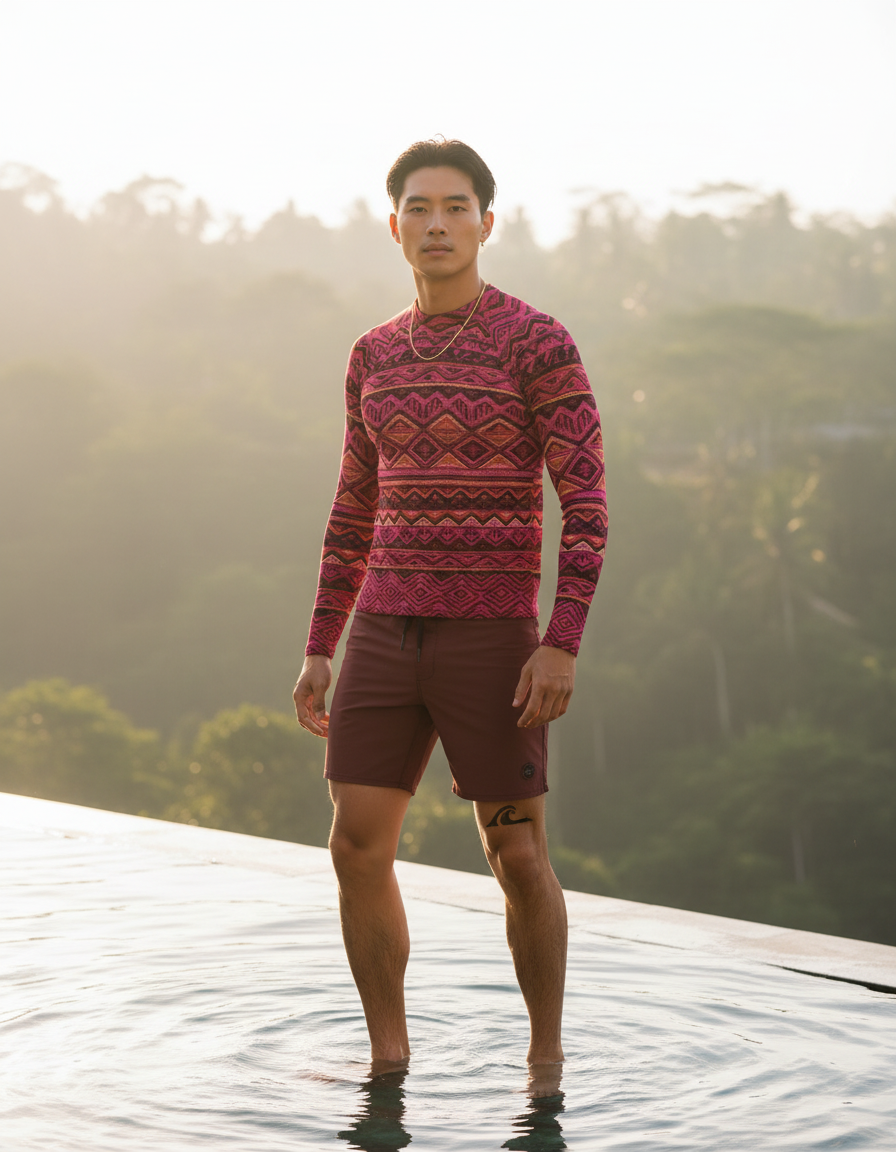 Men's Andean Textile rashguard