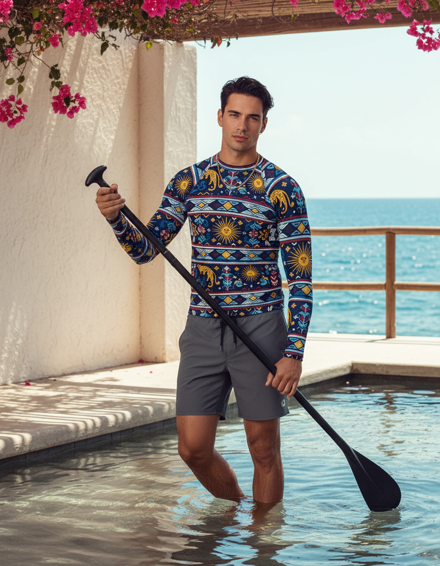 Men's Argentinian Patterns rashguard