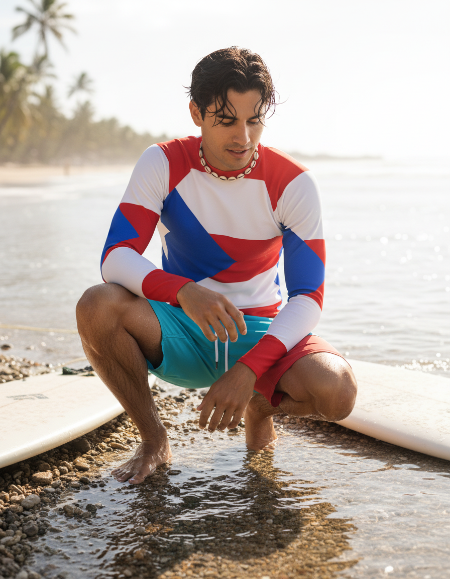Men's Puerto Rican Flag rashguard