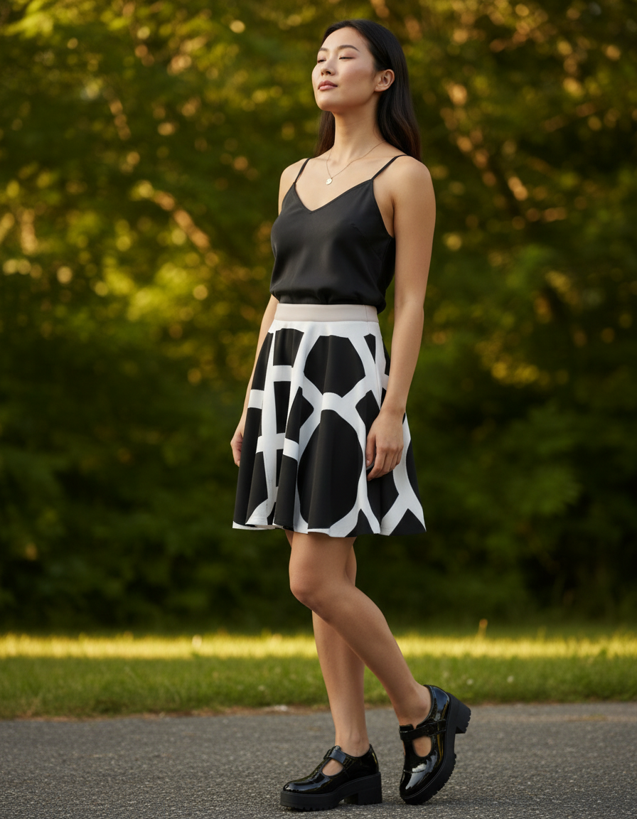 Skater Skirt in Eclipse