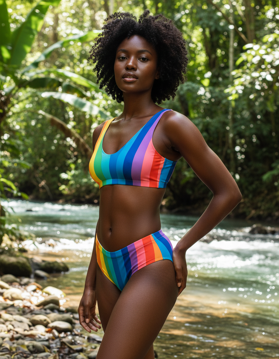 High-Waisted — Striped