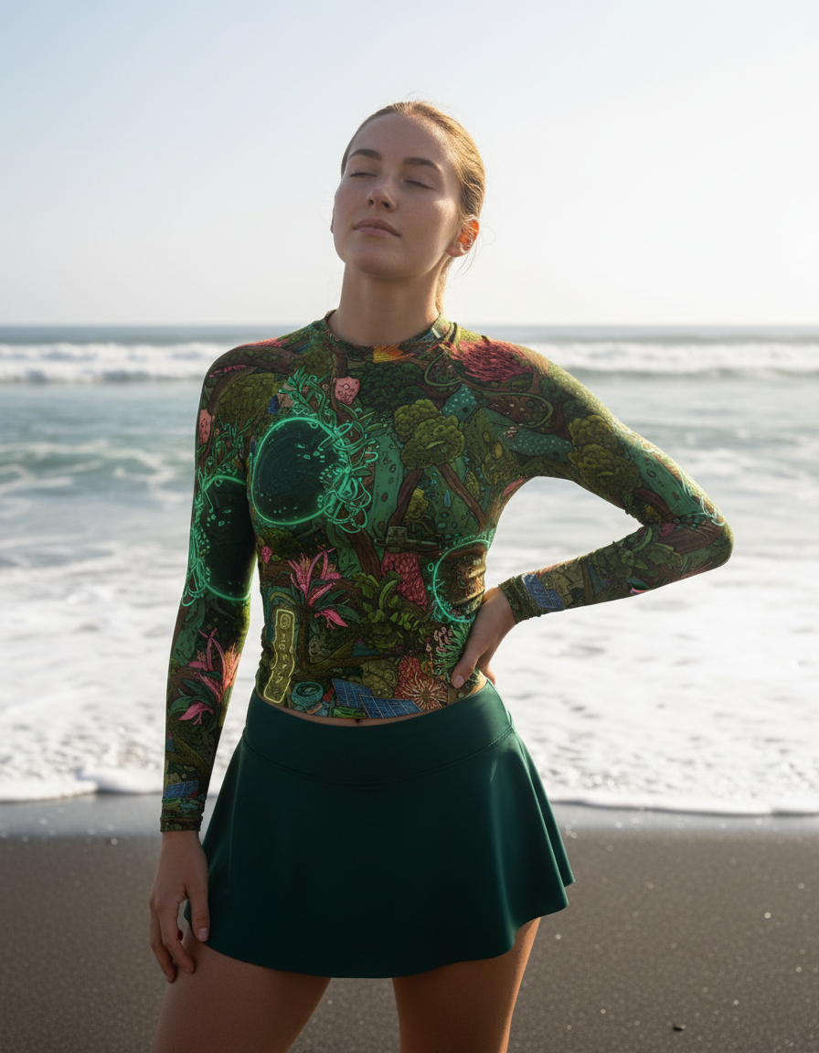 Women's Solarpunk rashguard
