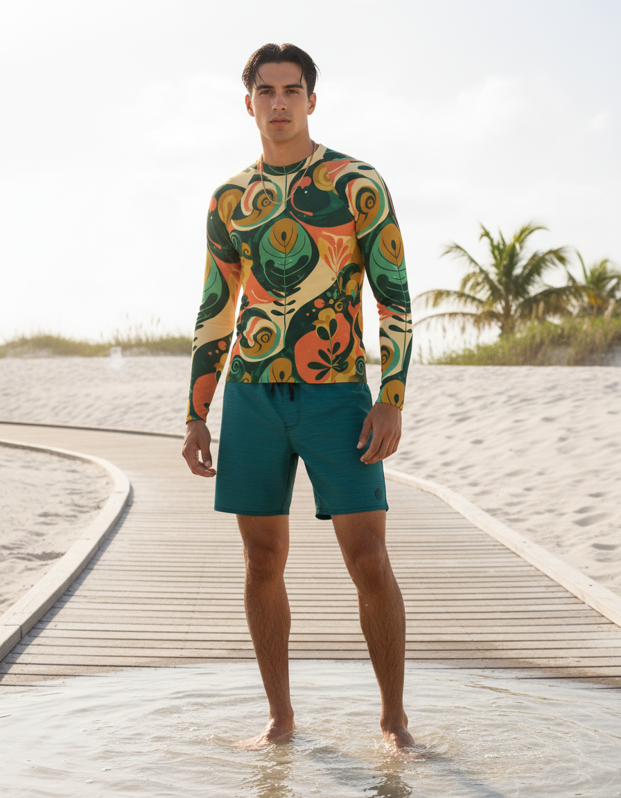 Men's Mid-Century Modern rashguard