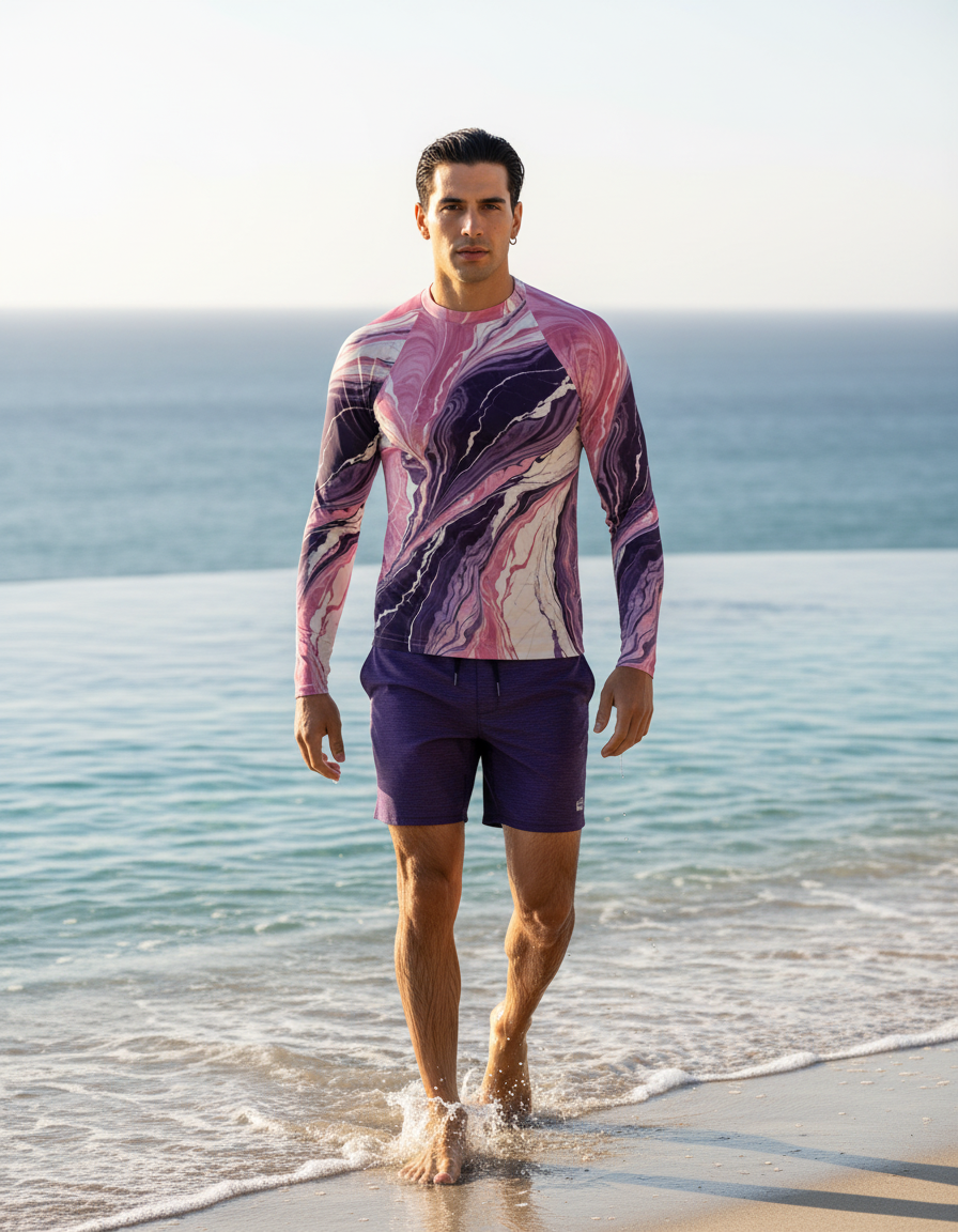 Men's Marble rashguard