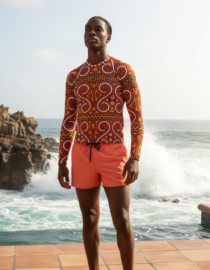 Men's Torajan Patterns rashguard