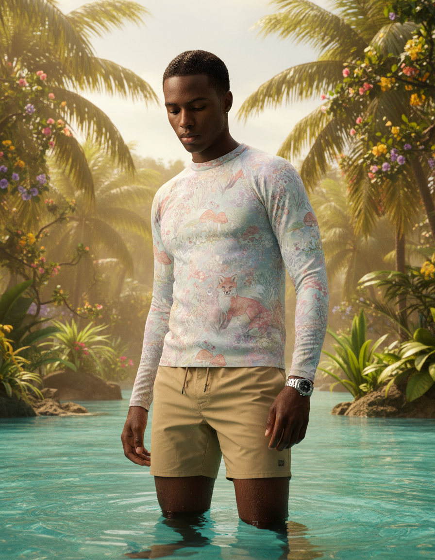 Men's Cottagecore rashguard