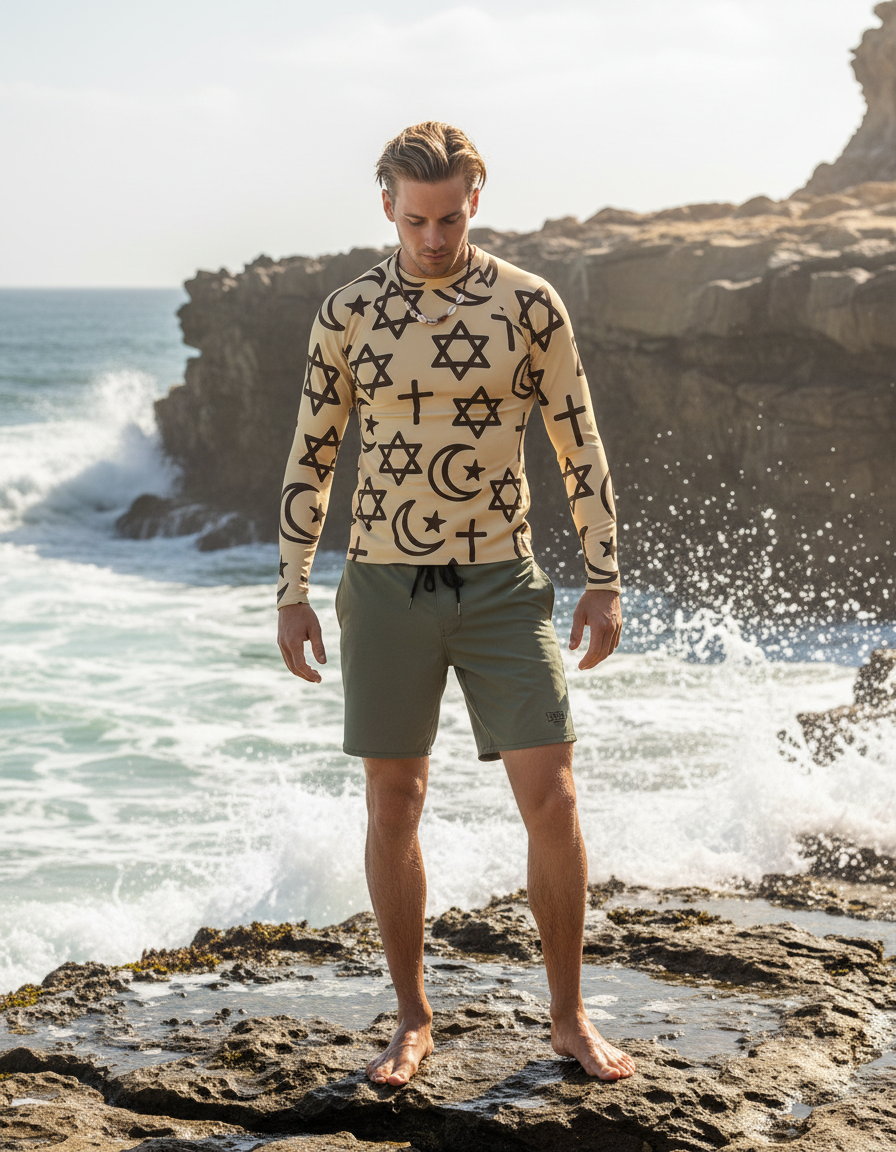 Men's Abrahamic Symbols rashguard
