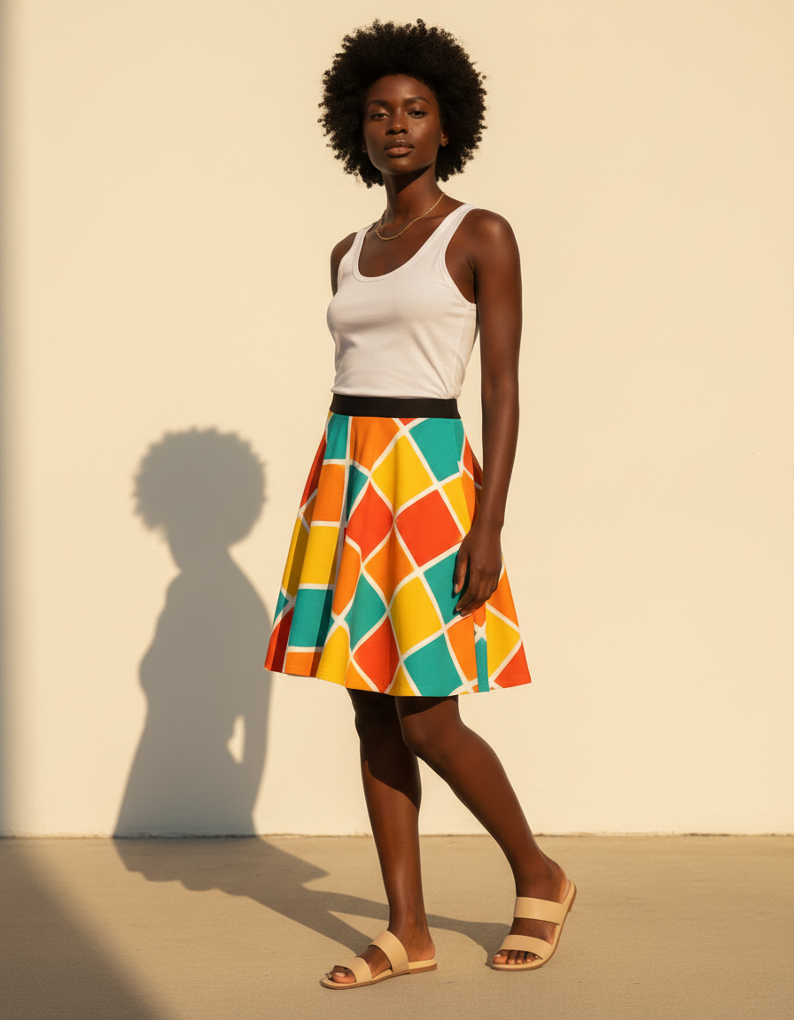 Skater Skirt in Prisma