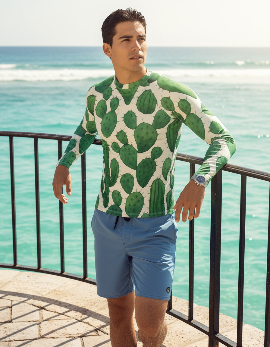 Men's Cactus rashguard