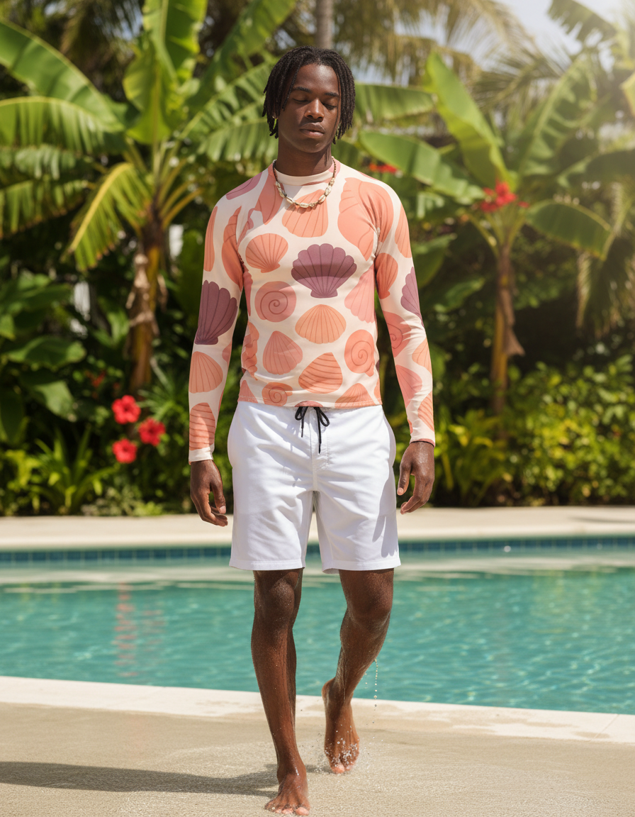 Men's Seashell rashguard