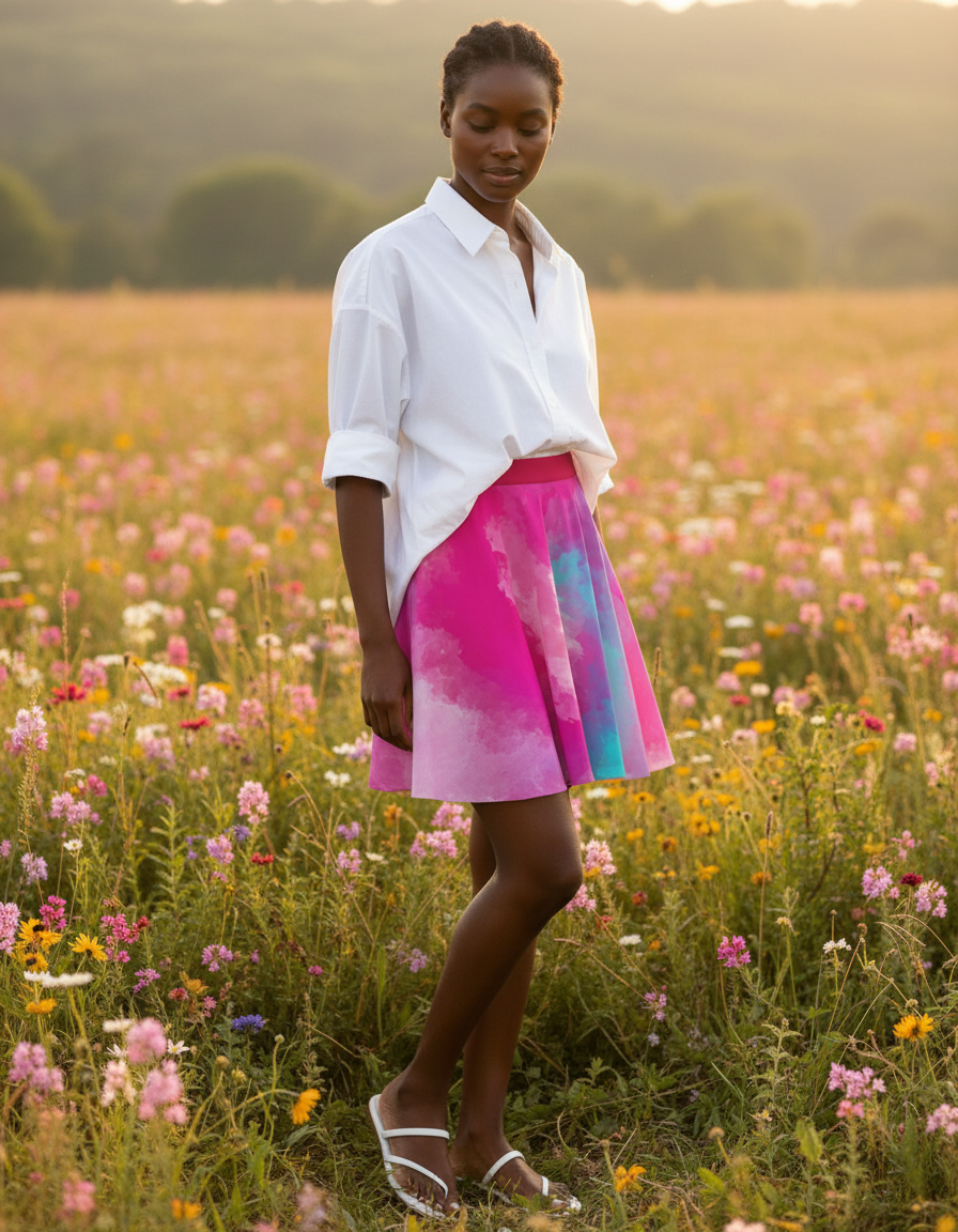 Skater Skirt in Prism