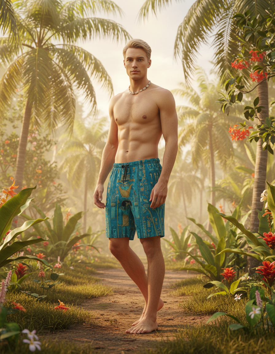 Men's Swim Trunks in Ankh